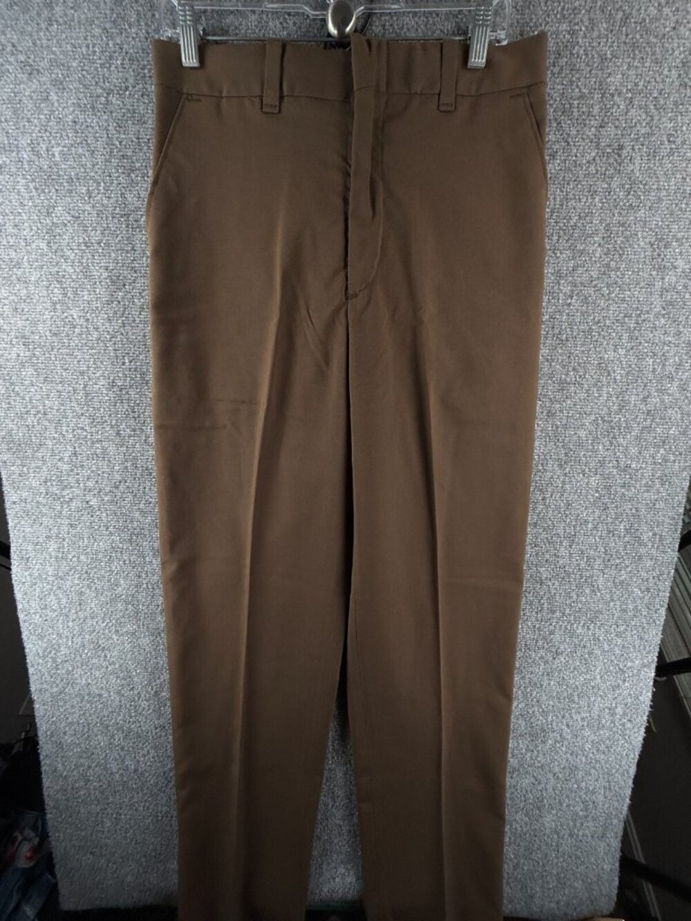 VTG USPS Pants Brown USA Scovill Polyester Rayon 32L Men Postmaster ACTL 31x34